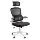 Scaun ergonomic pentru birou cu suport lombar și brațe rabatabile OFF 432 negru