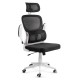 Scaun ergonomic pentru birou cu suport lombar și brațe rabatabile OFF 432 negru