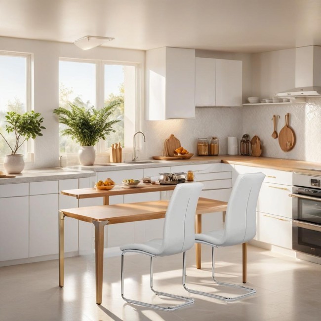 Scaune de bucătărie, sufragerie și living BUC 231S alb