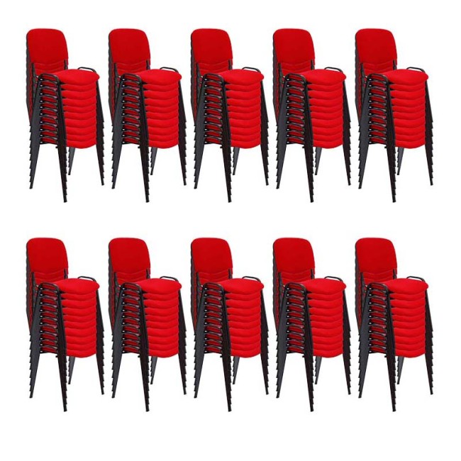 Set 100 de scaune pentru diverse evenimente-rosu