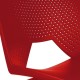 Scaune conferință Strike 2131 metal cromat+plastic roșu