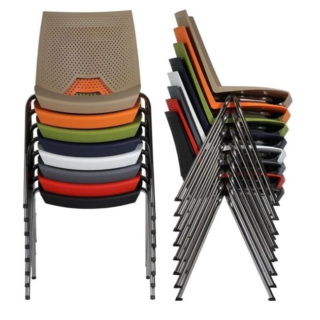 Scaune conferință Strike 2131 metal cromat+plastic