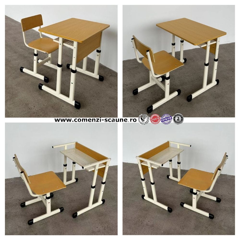 Set mobilier școlar individual reglabil